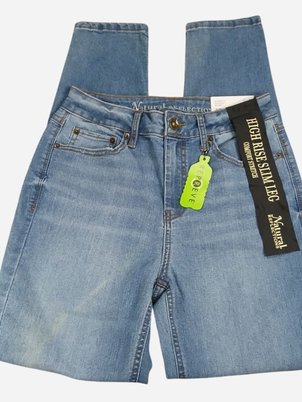Natural Reflections High Rise Slim Leg Women’s Jeans - Light Blue